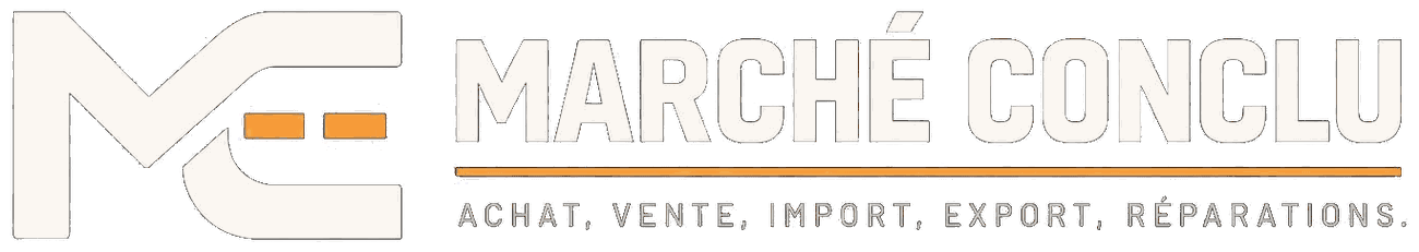 Marché conclu. Achat, vente, import, export, réparations.